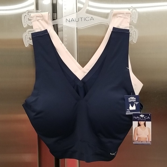 💕NAUTICA INTIMATES💕 Laser Cut Lounge Bras 2 Pack - Picture 1 of 8